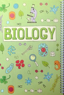 دفتر زیست 100 برگ وزیری سیمی جلد‌سخت (پودل) سبز