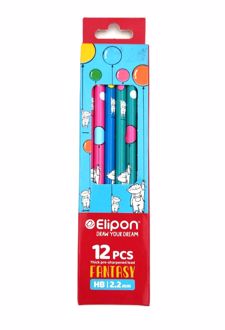 بسته 12 عددی مدادمشکی (الیپون) - طرح بادکنک