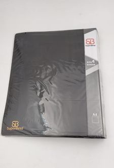 کلاسور 4 حلقه A4 الوان سوپربایند (مشکی)