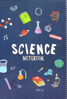 دفتر 150 برگ رحلی سیمی جلد‌سخت موضوعی (پودل) Science