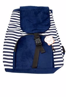 کوله‌پشتی روبگ مخمل راه‌راه (روکو) - سرمه‌ای