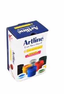 گواش 6 رنگ پلاستیکی (آرت لاین)