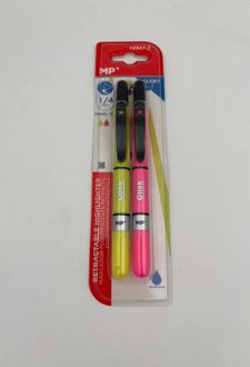 بلیستر 2عددی هایلایتر فشاری فلورسنتی (MP) - صورتی و زرد