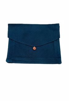 جا‌کتابی پارچه‌ای (دلشده) - سبز آبی