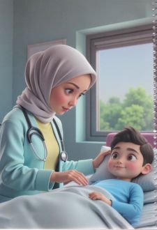 دفتر 50 برگ تک‌خط گلاسه بچه‌های ایران (هدهد) - پرستار