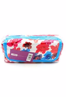 جامدادی سه زیپ درب چسبی زوم (گل گلی)