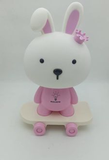 چراغ خواب فانتزی هولوپوخرگوش اسکیت (صورتی)