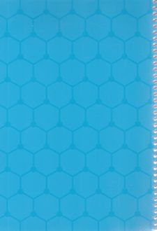 دفتر 50 برگ تک خط فنری طلقی (پرسام) - آبی