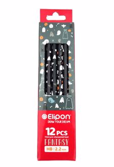 بسته 12 عددی مدادمشکی (الیپون) - طرح روح