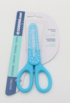 قیچی روکشدار کرونا SA2708C - (آبی)