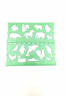 شابلون باغ‌وحش دوقلو ژله‌ای (صریر) - سبز