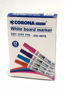 ماژیک وایت برد گرد رنگی کرونا - (نارنجی)