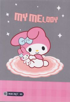 دفتر80 برگ وزیری ته‌چسب میکرو طرح کرومی (طوسی و صورتی )