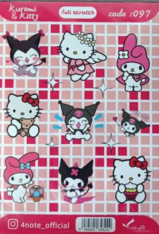 استیکر ضد‌خش انیمیشن 5 کد 97 تا 102(فورنوت - کرومی و هلوکیتی)