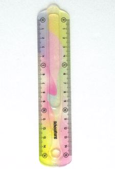 خط‌کش 15سانت ژله‌ای اکلیلی پاستلی (اسکول فنز)