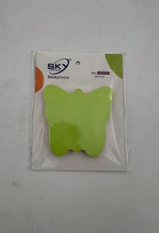 استیک نوت اشکال 5 رنگ (اسکای) پروانه