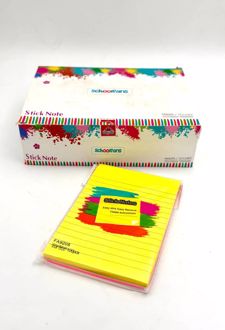 پست ایت 100 برگ 152*101 خط دار الوان اسکول فنز