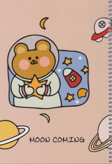 دفتر 40 برگ وزیری جلد‌نرم فانتزی (پودل) - نسکافه‌ای