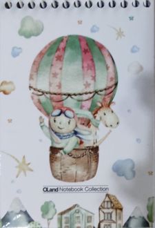 ‌دفتریادداشت 8*12 جلد‌سخت لی‌لی‌ممو (الند) - طرح 1