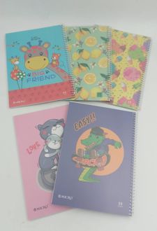 دفتر 50 برگ وزیری سیمی طلقی گلاسه فانتزی میکرو (بستنی)