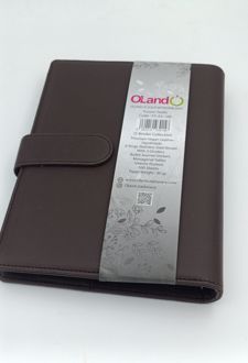 پلنر کلاسوری 6 حلقه‌فلزی 100 برگ A5 فیوژن (الند) قهوه‌ای