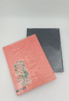 دفتر کلاسوری 26 حلقه 100 برگ قفل پلاستیک میکرو سری جور (گل نارنجی)