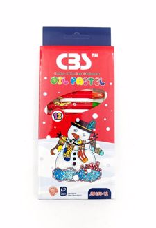 پاستل 12 رنگ مقوایی (سی بی اس) - قرمز