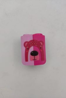 تراش مخزن دار دو سوراخ فانتزی سری جنگل اسکول فنز - (صورتی)