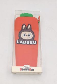 جامدادی تک زیپ سیلیکونی هویج SUNNY DAY (قهوه‌ای)