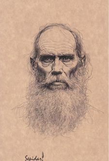 دفتر 80 برگ رقعی کرافت بی‌خط سری مشاهیر (سپیدار) Leo Tolstoy