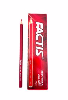 بسته مداد 12 عددی قرمز (فکتیس)