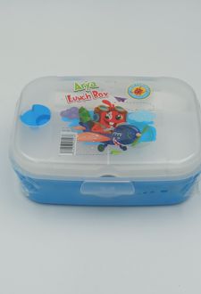 ظرف غذا سوپاپ‌دار کوچک آریا (آبی)