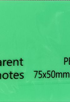 استیک‌نوت 50 عددی pvc شفاف (سبز)