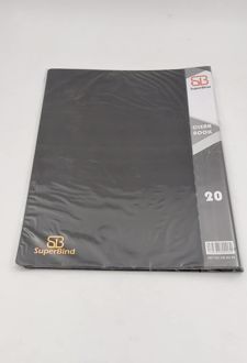 کلربوک 20 برگ A4 سوپربایند (مشکی)
