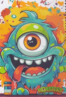 دفتر 100 برگ School وزیری جلدسخت مانستر (لانگو)