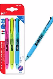 بلیستر 3 عددی خودکار بدنه‌شفاف 4 رنگ (MP)