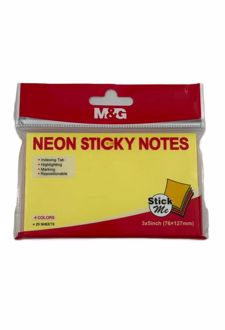 استیک‌نوت 100 برگ 4 رنگ نئون (MG)