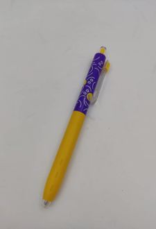 روان نویس فشاری 0/5 (مشکی) بدنه طرح‌دار (بنفش زرد) سری JOY اسکول فنز