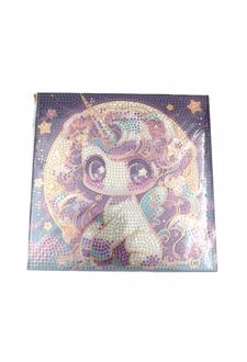 نقاشی الماسی بوم لبه‌دار طلاکوب (فانتزی)