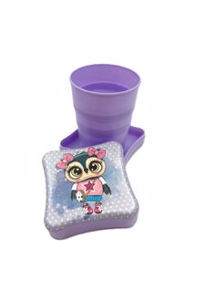 لیوان تاشوی طرح فانتزی (فرمی نو) - بنفش