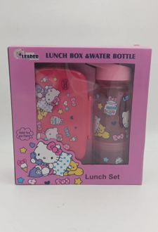 ست ظرف غذا و قمقمه لیدر - (صورتی)