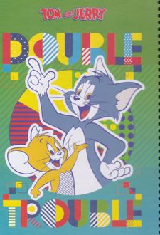 دفتر 100 برگ School وزیری جلدسخت تام و جری (لانگو) سبز