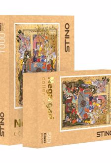 پازل شیشه‌ای استینو 1000 تکه طرح نگارگری (کد 29103)