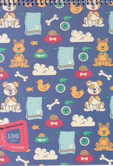 دفتر نقاشی خشتی سیم از بالا (هیرمند) - سگ