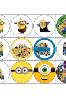 پیکسل 12 عددی سنجاقی طرح مینیون (پژانو)