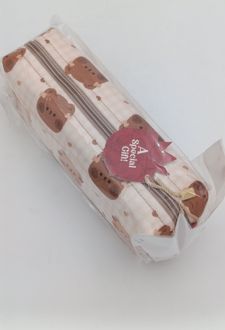 کیف ‌جامدادی مکعبی (انارچاپ) کرم خرس