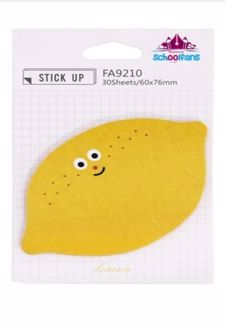 پست ایت 30 برگ فانتزی میوه اسکول فنز - (لیمو)