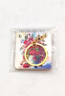 سر کلیدی یادداشت سایز 5*7 (طرفه) - گل