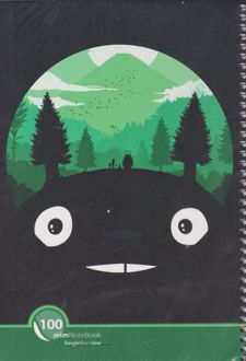 دفتر 100 برگ جلد مقوایی سیمی انیمه (میم) تو تورو