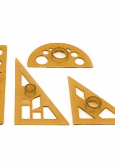 خط‌کش 4 تیکه تودرتو مدل KT4 (فرمی نو) - نارنجی